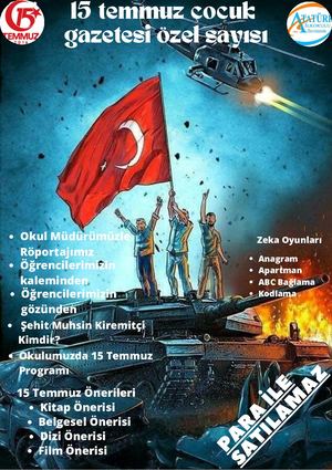 15 Temmuz çOcuk Gazetesi öZel Sayısı 3