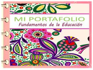Portafolio Fundamento D Ela Educación