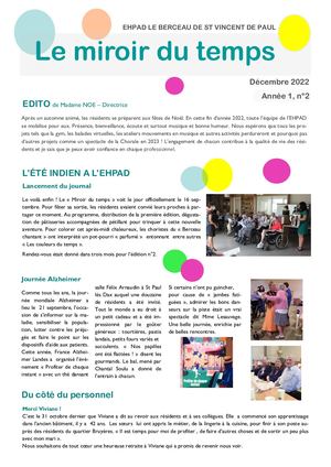 Journal Ehpad Le Berceau Edition 2