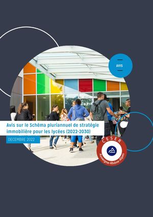 Avis sur le Schéma pluriannuel de stratégie  immobilière pour les lycées (2022-2030)