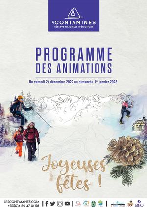 Programmes des animations du 24 décembre 2022 au 1er janvier 2023