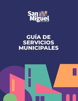 Guia Servicios Municipales San Miguel