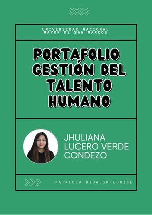 Portafolio Gestión Del Talento Humano