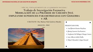 Chichén Itzá - TIF CÁLCULO 2