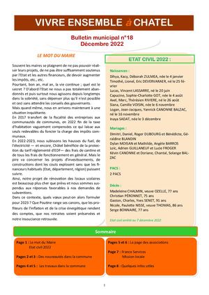 Bulletin Municipal Décembre 2022