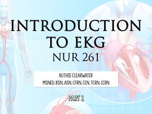N261 Introduction To Ekg Part 1