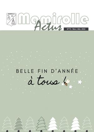 Mamirolle Actus N°71 - Novembre/Décembre 2022