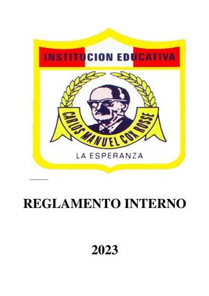 Reglamento Interno