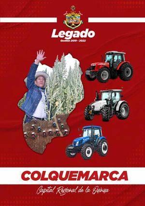 Memoria De Gestión Colquemarca 2019 2022