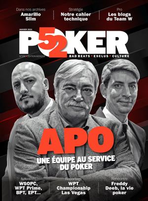 Poker52, numéro 156, janvier 2023