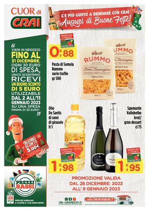 Volantino Cuor di Crai Regina dal 28 dicembre all'8 gennaio