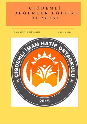 Değerler Eğitimi Dergisi Musa Korkmaz