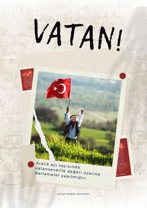 Krem Vintage Benim Dünyam (Dergi Kapağı)