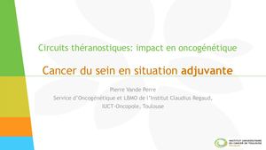 RR Oncogénétique - Cancer Du Sein En Situation Adjuvante