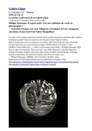 Conférence-débat Philippe Domergue - Eric Villagordo Galerie Lligat Perpignan#2