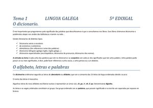 Tema 1 Lingua Galega 5º Edixgal
