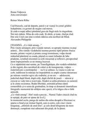 Ileana Vulpescu - Arta Conversatiei