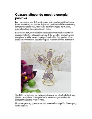 Cuarzos Alineando Nuestra Energía Positiva