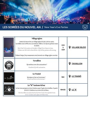 Les Soirées Du Nouvel An !