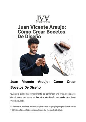 Juan Vicente Araujo Cómo Crear Bocetos De Diseño