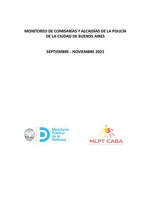 Comisarías y Alcaidías 2021