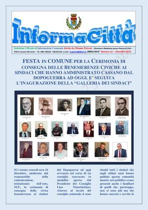 Informacitta' mese Dicembre 2022