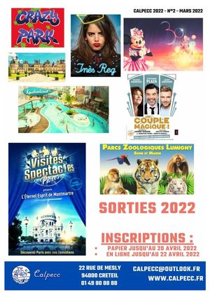 2022 Catalogue Sorties N°2