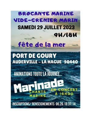 puces nautiques - brocante  marines à goury 29 juillet 2023 le prot (la hague)