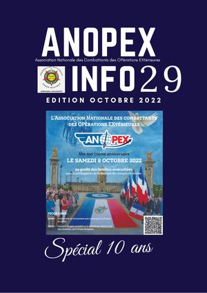 ANOPEX Info 29 Octobre 2022