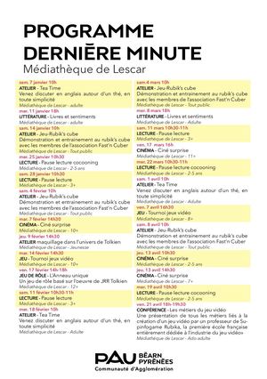 Programme Lescar