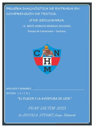 Comprension Lectora 1o Secundaria