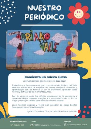 Nuestro Periódico (Ceip Adriano Del Valle) Primer Trimestre