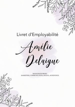 Livret Employabilité Amélie Delaigue