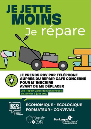 Flyer Repair Cafe -  Janv Juin2023