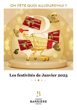 PROGRAMME DES FESTIVITÉS JANVIER 2023