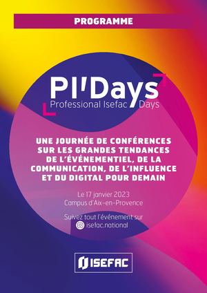 Programme PI'DAYS ISEFAC AIX