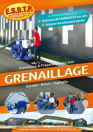 Plaquette Grenaillage ESBTP Signalisation