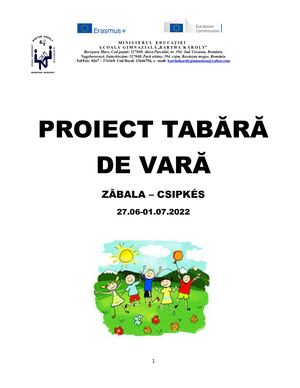 Proiect Tabara 2022docx