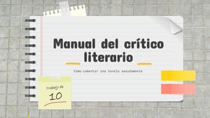 Comentario crítico de un libro