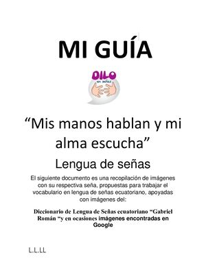 Guia Lengua De Señas