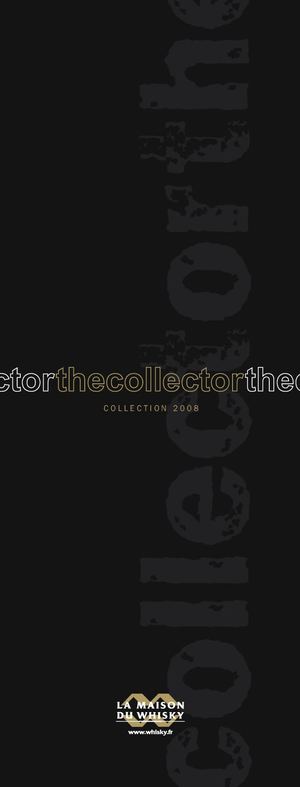 LMDW - CATALOGUE CREATION 2008 - The Collector