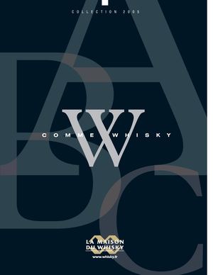 LMDW - CATALOGUE CREATION 2005 - W comme Whisky