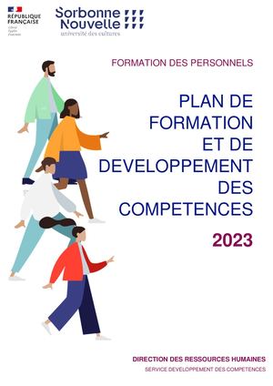 Plan de formation et développement des compétences 2023