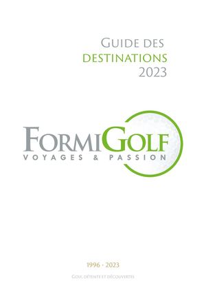 Guide FormiGolf 2023