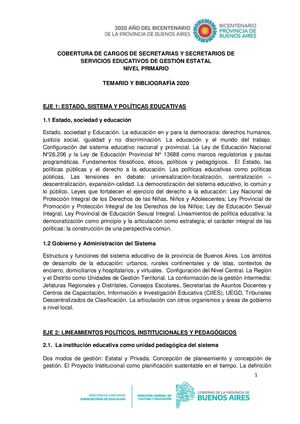 Secretarios Primaria 2020