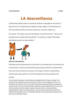 La desconfianza