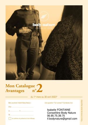 Catalogue Avantages mars avril 2023 Body nature