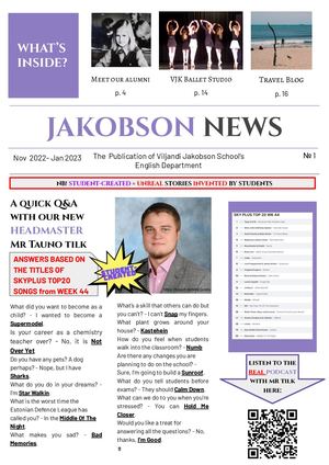 Jakobson News #1
