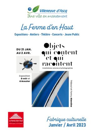 Janvier-mars 2023 : programme de la Ferme d'en Haut