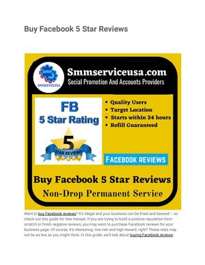 Buy Facebook 5 Star Reviews